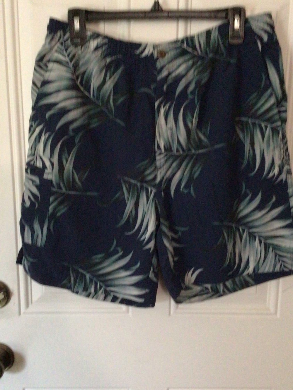 Tommy Bahama Navy Palm Leaf Swim Trunks